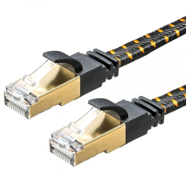 KB-T8MEFL-02BK CAT.8 STP FLAT 랜 케이블 2m