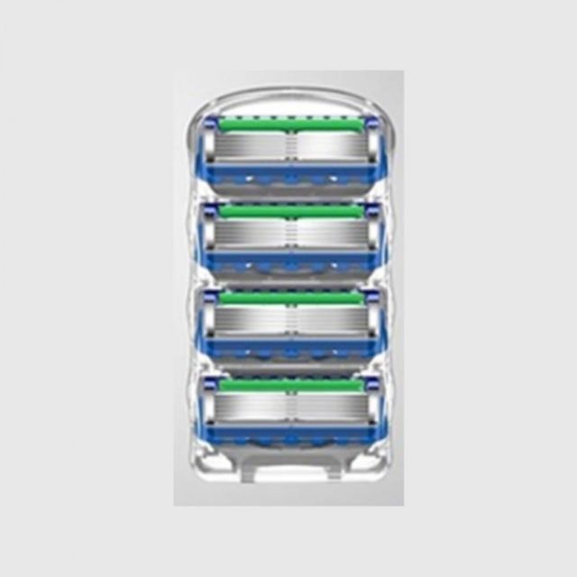 마찰 방지 5중날 교체용 면도날 4개입 교체면도날