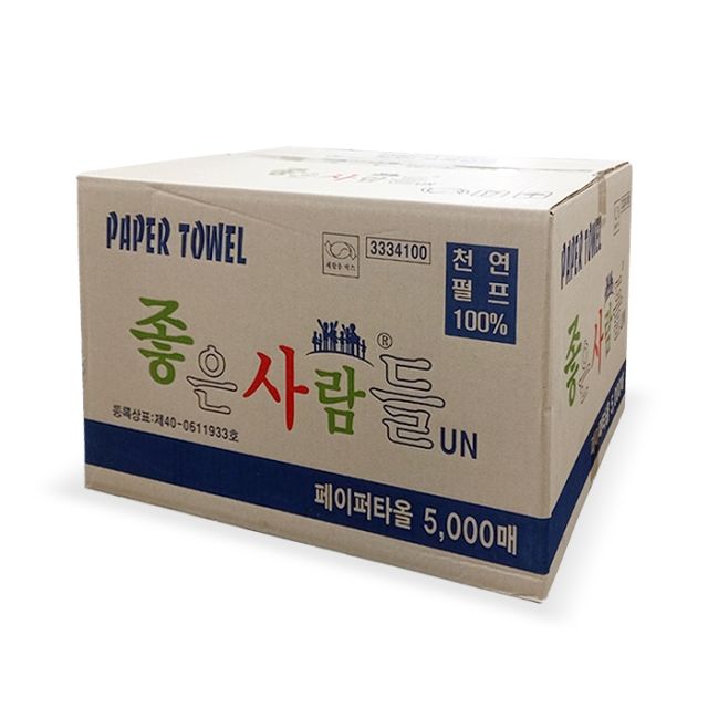 유나화장지 사람들 페이퍼타올 2겹 5000매 천연