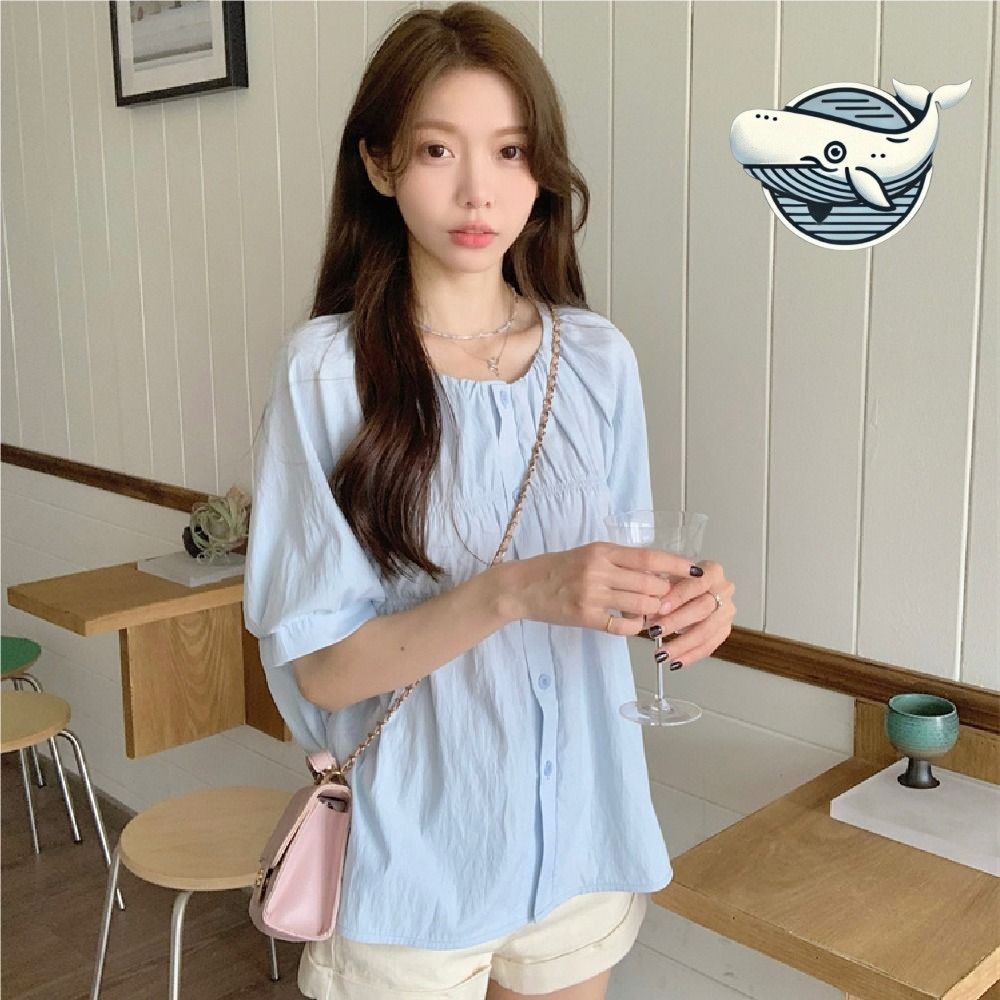 가벼운 여름 여리여리 셔츠 부드러운 리넨