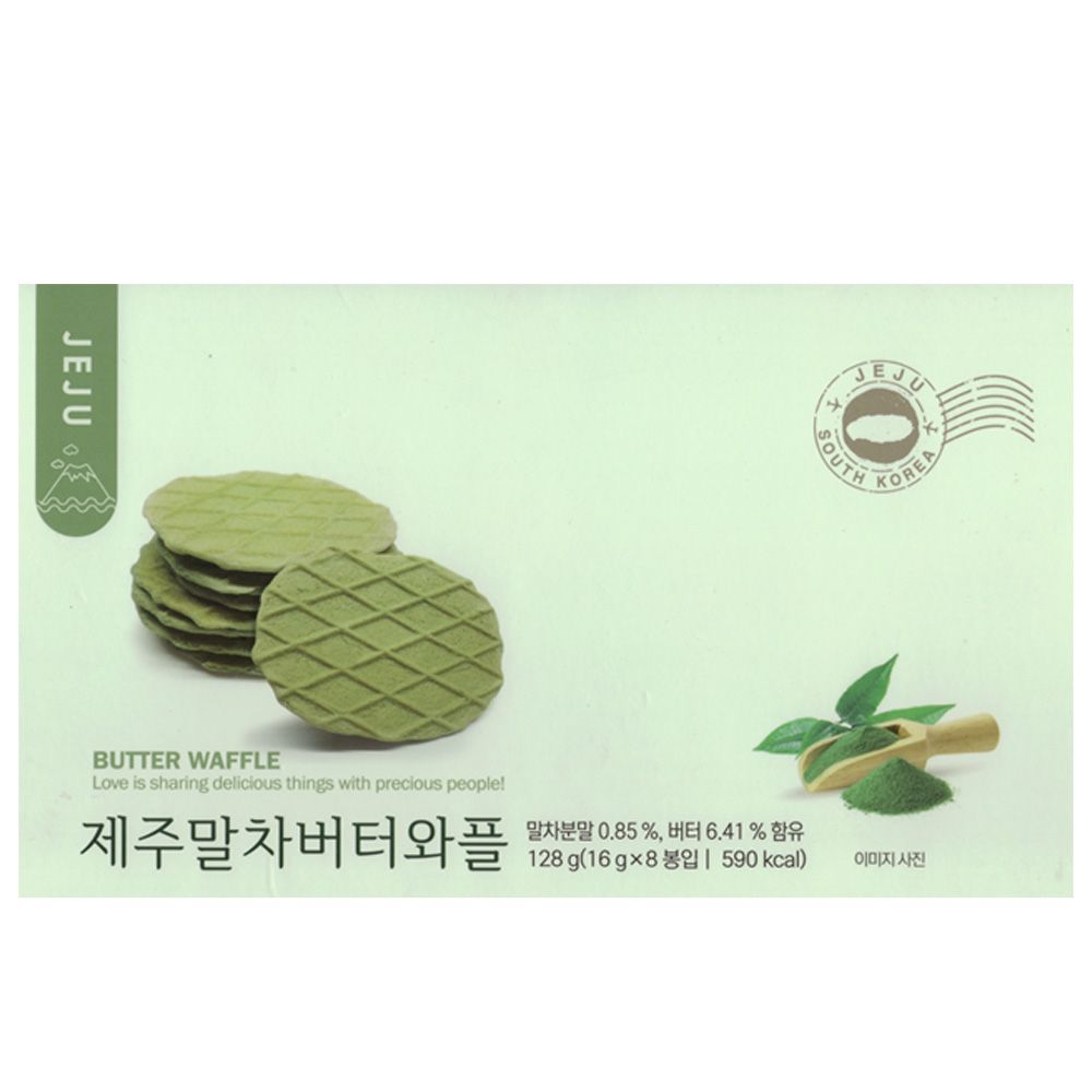 제주 말차 버터와플 8봉지 1박스 16ea