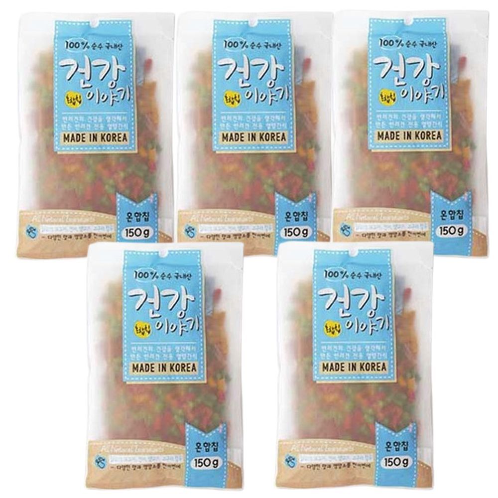 강아지 혼합맛 간식 일상 150g 5P 노즈워크 훈련 한입