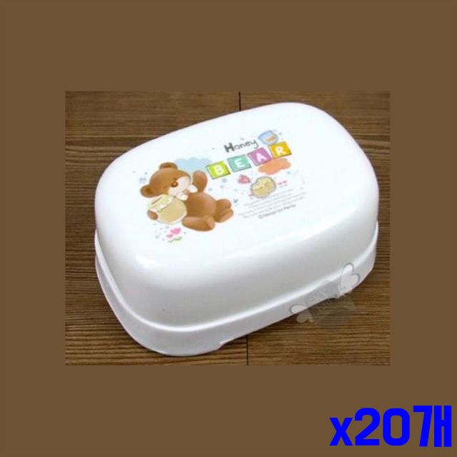 세수 비누케이스 비누거치대 베어 x20개 화이트 비누