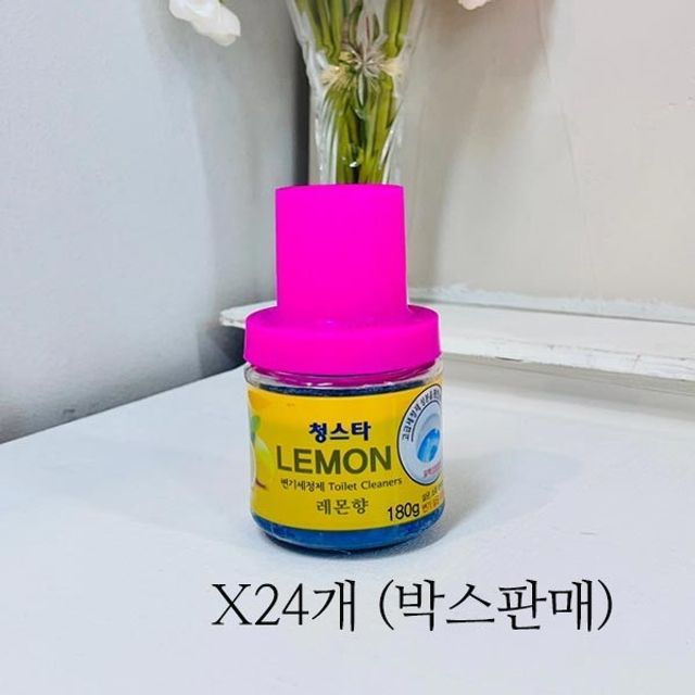 박스판매 청스타 변기세정제 레몬향180g 24개