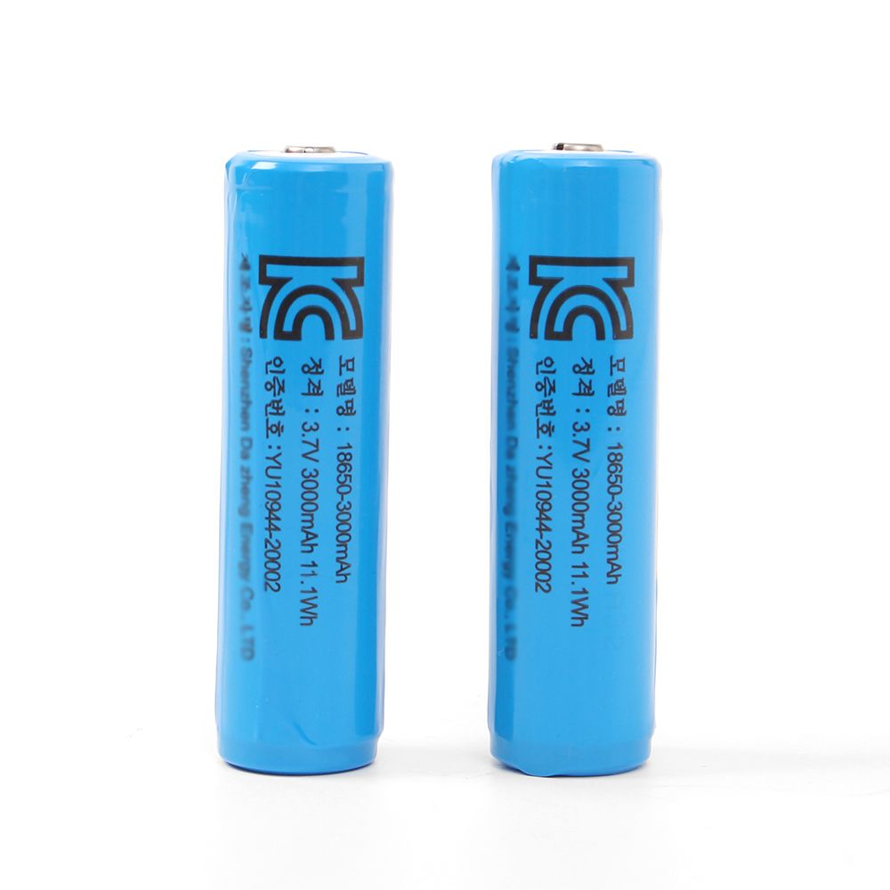 충전지 배터리 18650 3000mAh 2p세트 KC인증 리튬이온