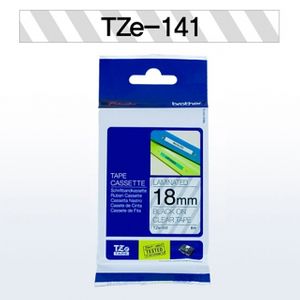 아이티알,LZ 브라더 라벨테이프 TZ-141.18mm/투명/흑글씨