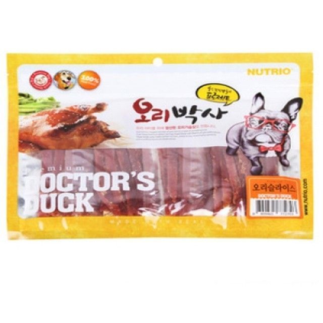 강아지 오리슬라이스 사시미 일상 300g 3개 강아지간