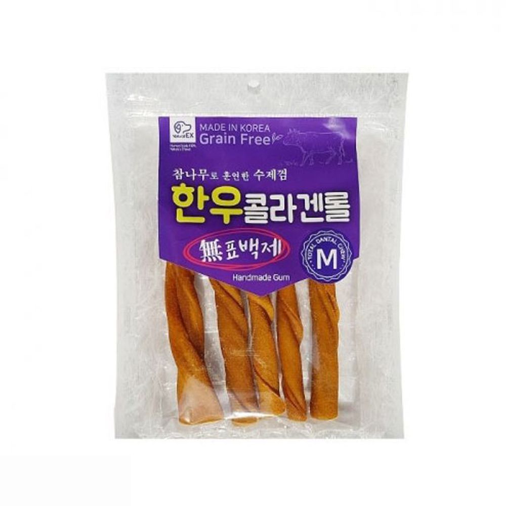 애견간식 내추럴EX 한우 콜라겐 롤 M 7팩 1타