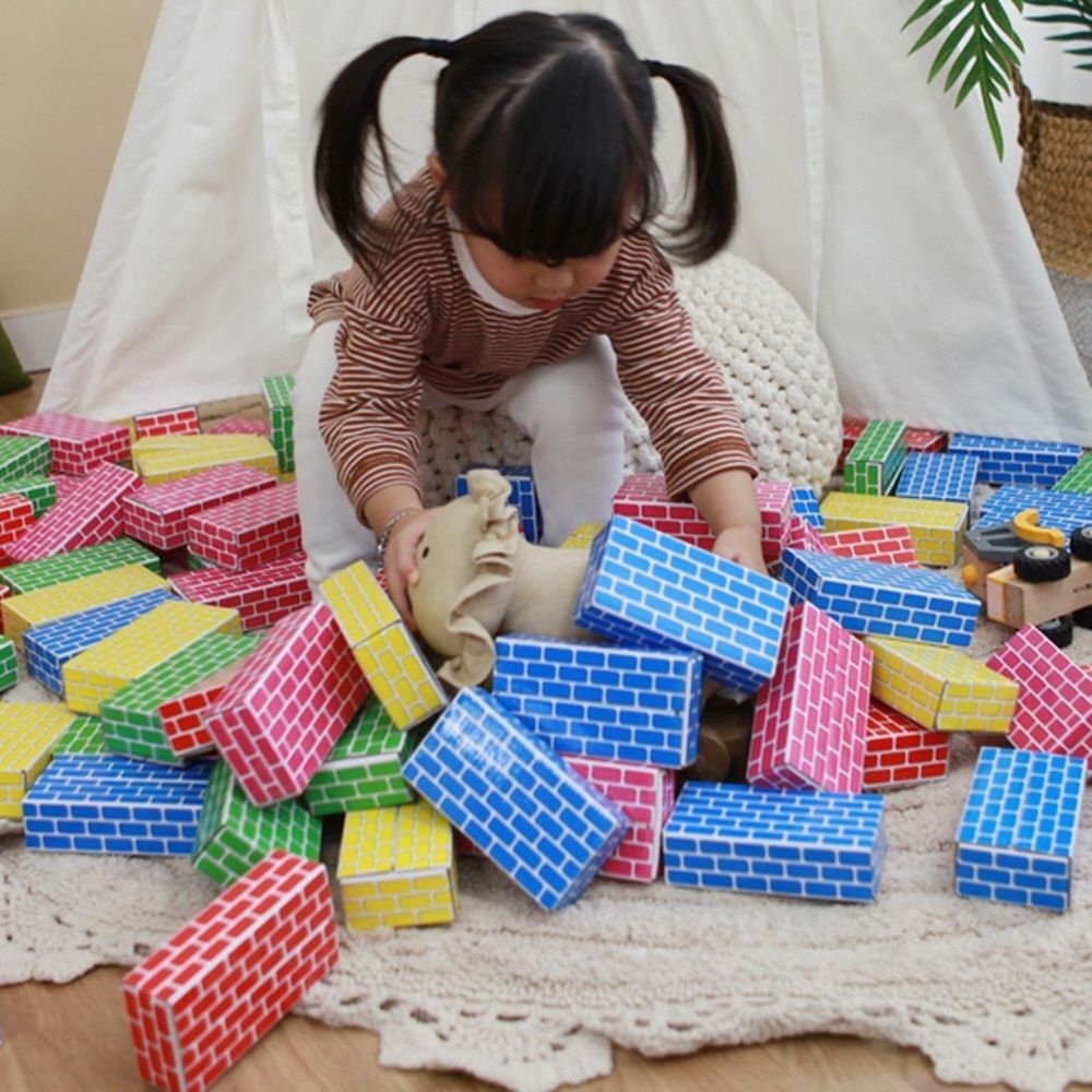 유치원 어린이집 아동 아이 장난감 벽돌 블록 소 50p