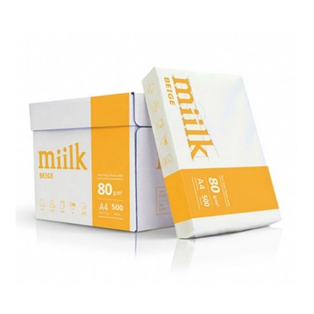 한국제지 밀크복사지 미색 A4 80g 500매 박스(5개입