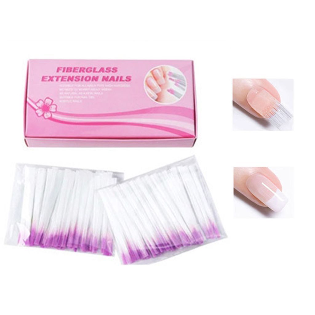 네일아트 손톱연장 유리섬유 화이버 글라스 100pcs