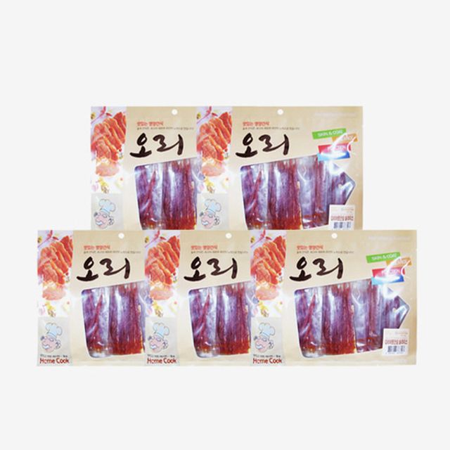 강아지간식 댕댕이간식 오리 안심슬라이스 400g X 5EA