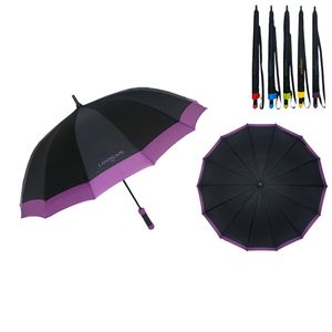 아이티알,NE 블랙 폰지원단 컬러배색 멜빵 60 14k 패션 장우산