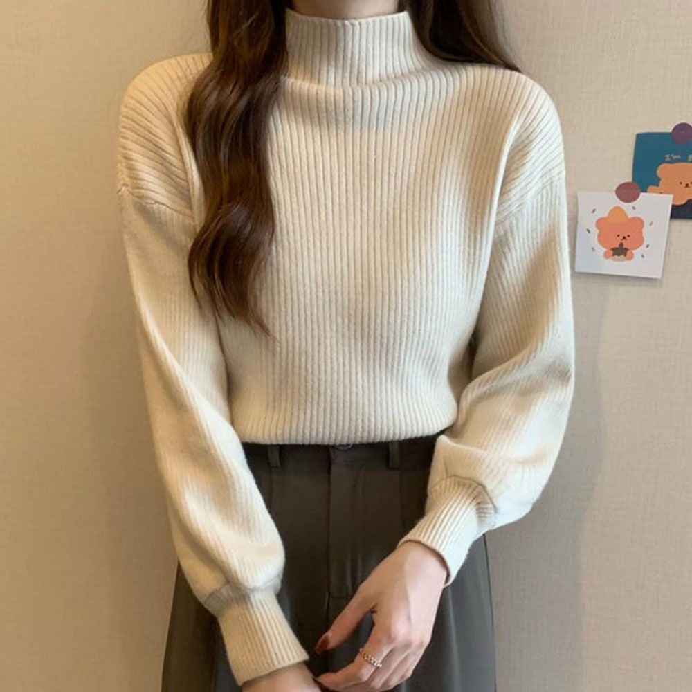 티 부드러운 폴라 골지 라티 목폴라 목 터틀