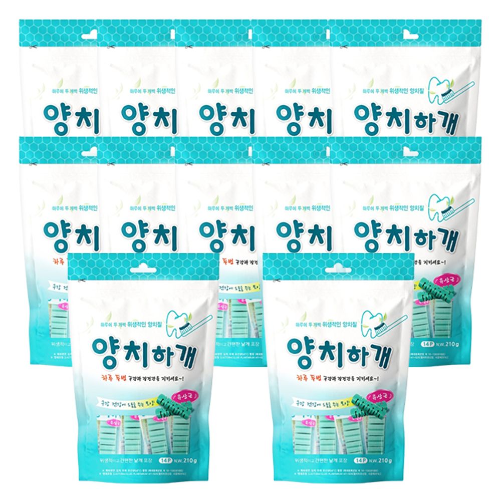 강아지 양치껌 유산균 14P 12개 묶음 반려견 치석관리