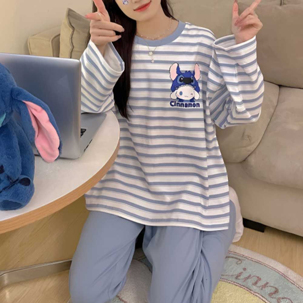 캐릭터 파자마 상하의 잠옷세트 브라패드 내장 외출복