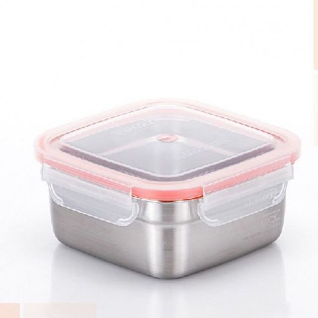 750ml 스텐 스텐락 냉장고 밀폐용기 스텐반찬통 정사