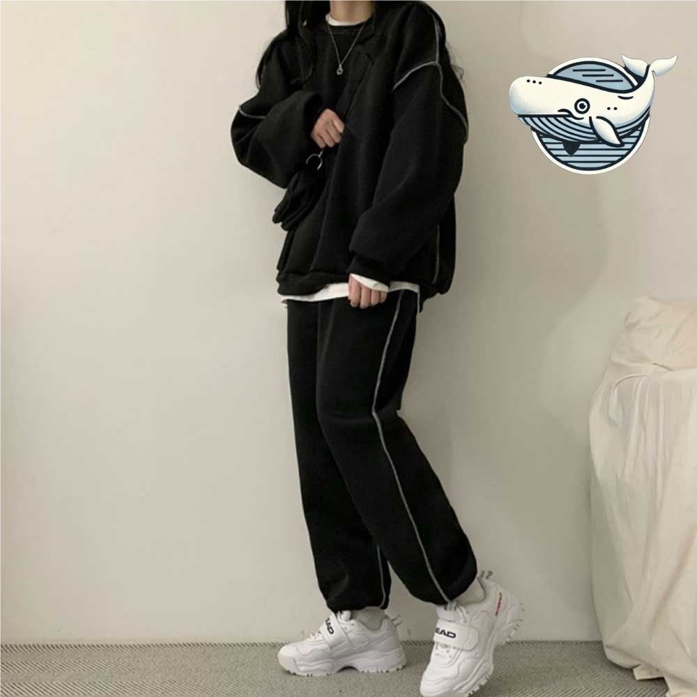 스포츠웨어 여성 친환경 캐주얼 츄리닝 세트