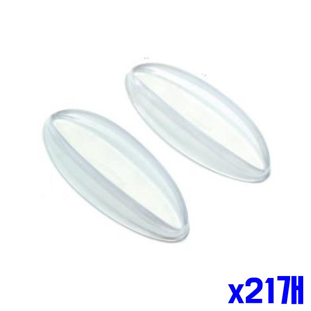 도어용품 소 2P x21개 투명 유리 손잡이 부착 간편 베