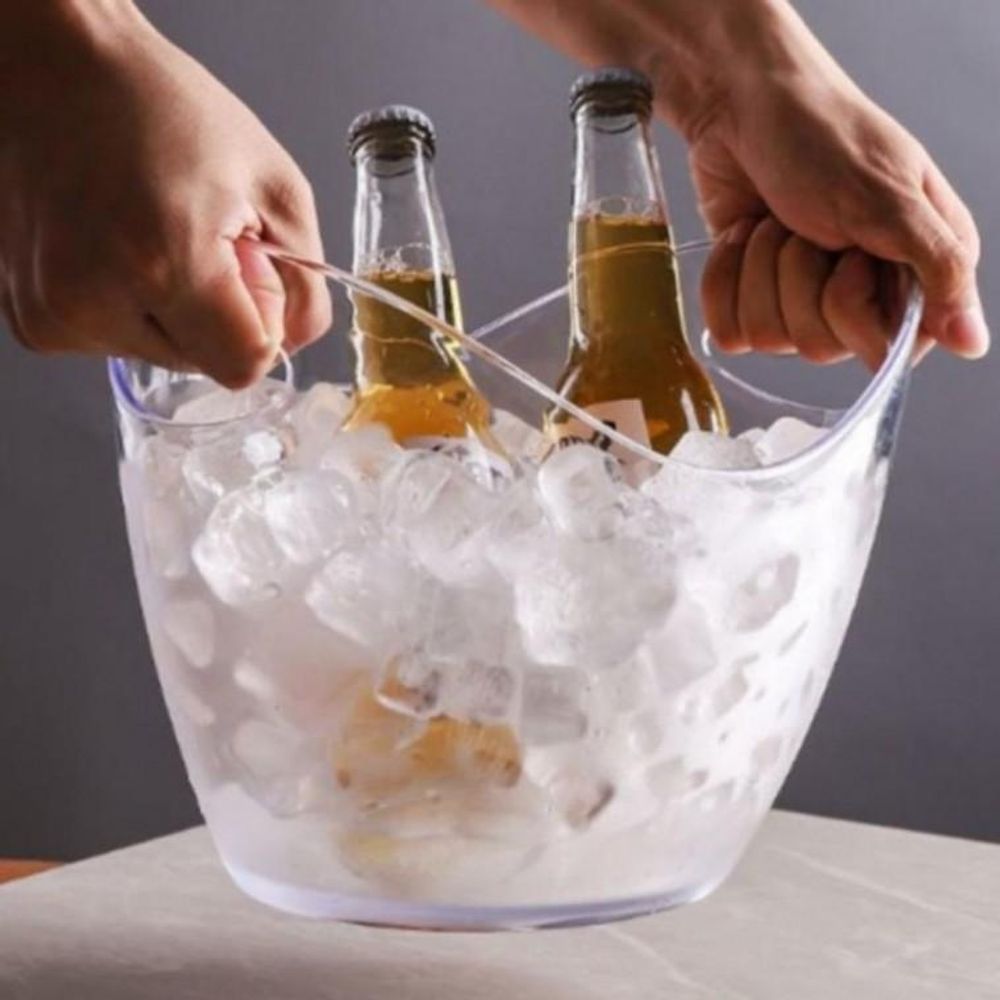 투명 아이스버킷 12L 맥주 쿨러 와인 칠러 얼음통