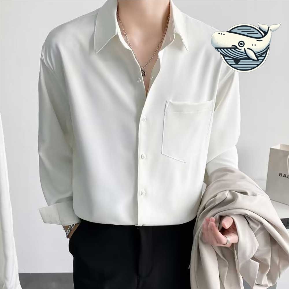 포켓 포인트 여름 남성 셔츠 깔끔한 정장