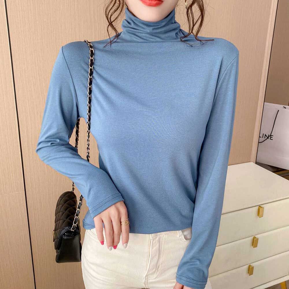 얇은목폴라 데일리 반폴라 폴라티 여성 이너 여