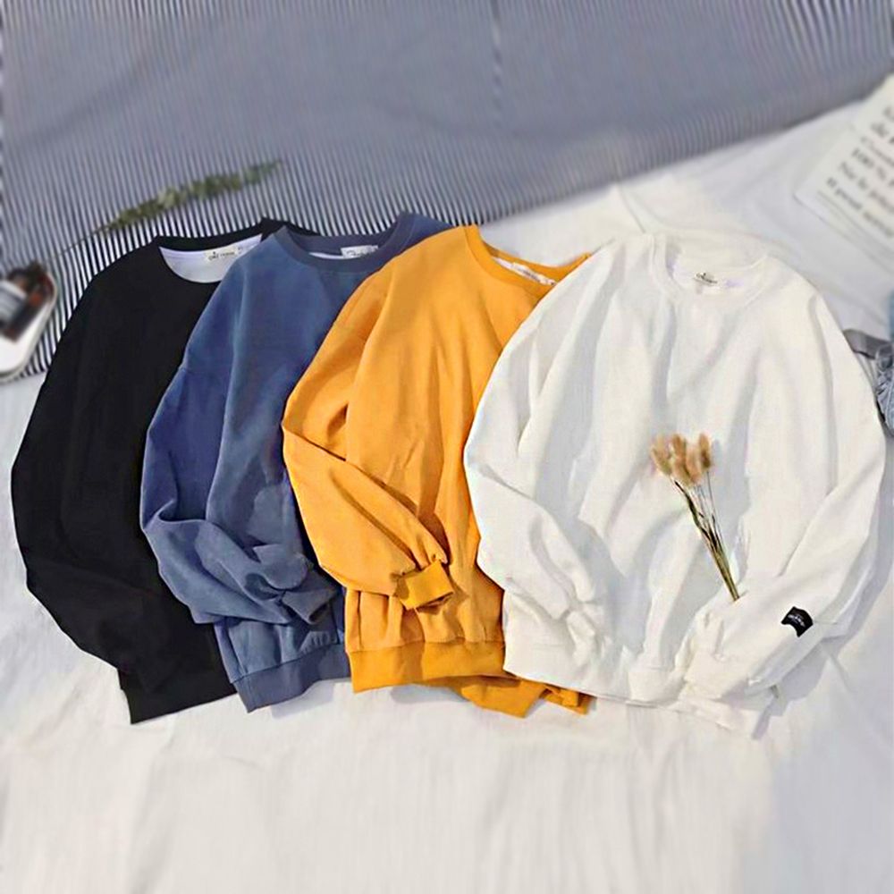 3가지 색상 기모안감 남자 루즈핏 기모 맨투맨 티셔츠