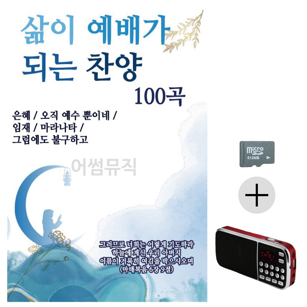 삶이 예배가 되는 찬양 SD+효도라디오 세트상품