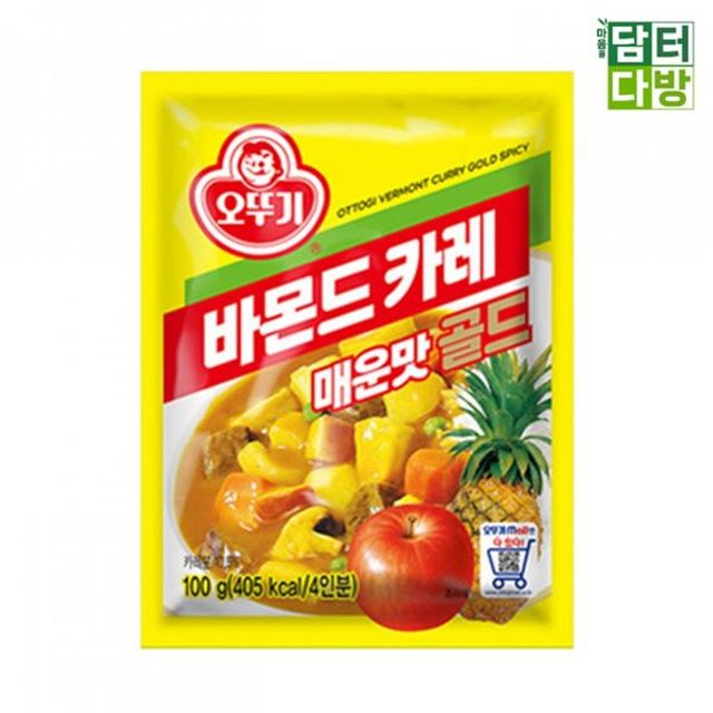 x 오뚜기 매운맛 2개 100g 바몬드카레 골드 가루형카