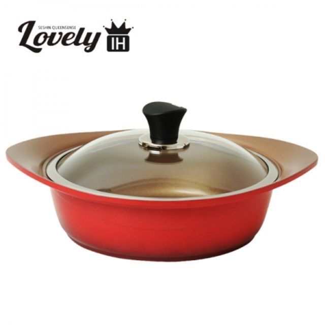 퀸센스 러블리 IH 세라믹 전골냄비 (24cm) 인덕션겸용