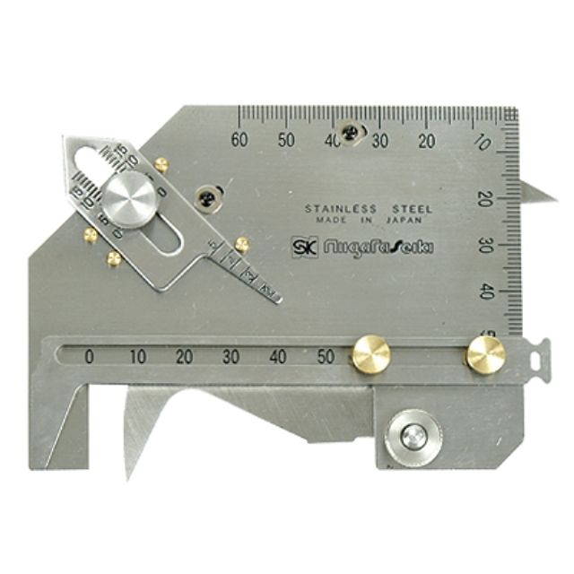 용접게이지0-70 50X60MM 모서리각장측정0~25MM WGU-