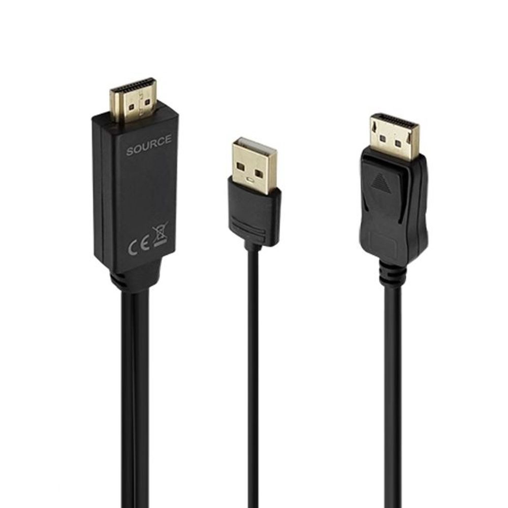 HDMI 입력 to DisplayPort 1.2 출력 케이블 1m