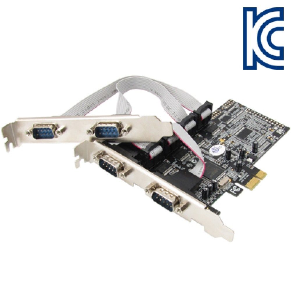 넷메이트 IJS343 4포트 PCI Express 시리얼카드MOS슬