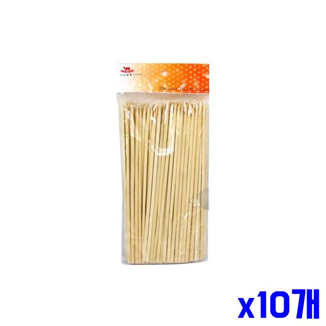 100P 대나무 x10개 일회용꼬치 22cm 핫바꽂이 대나무