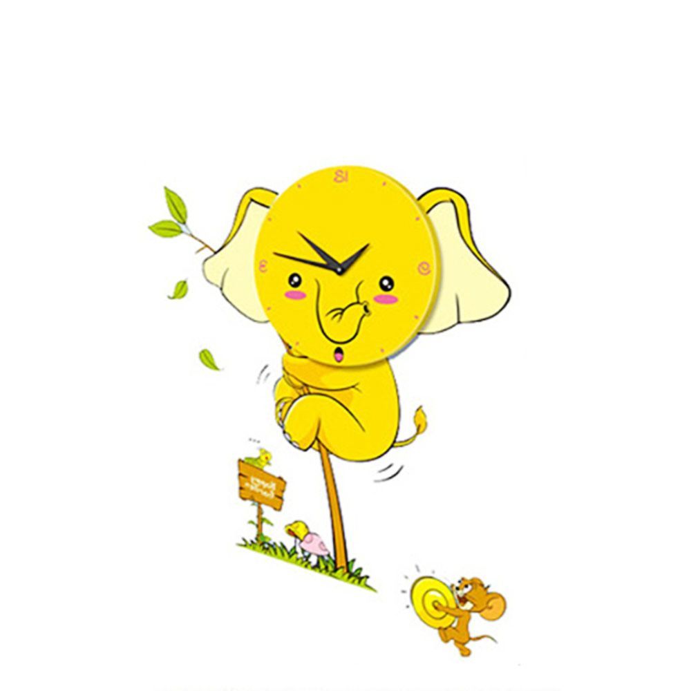데코시계 소심코끼리 키즈룸 어린이 캐릭터 아이방