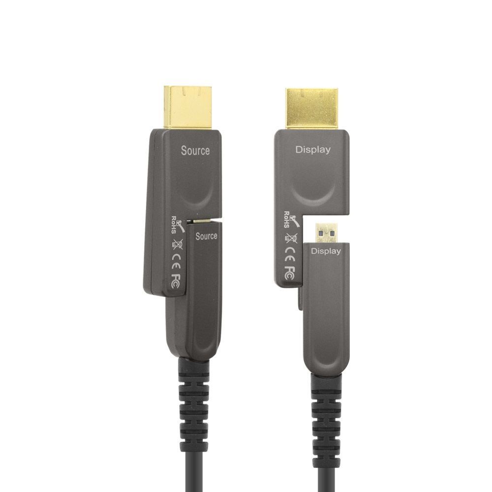HDMI v2.0 리피터 분리형 광케이블 50M 4Kx2K 60Hz M