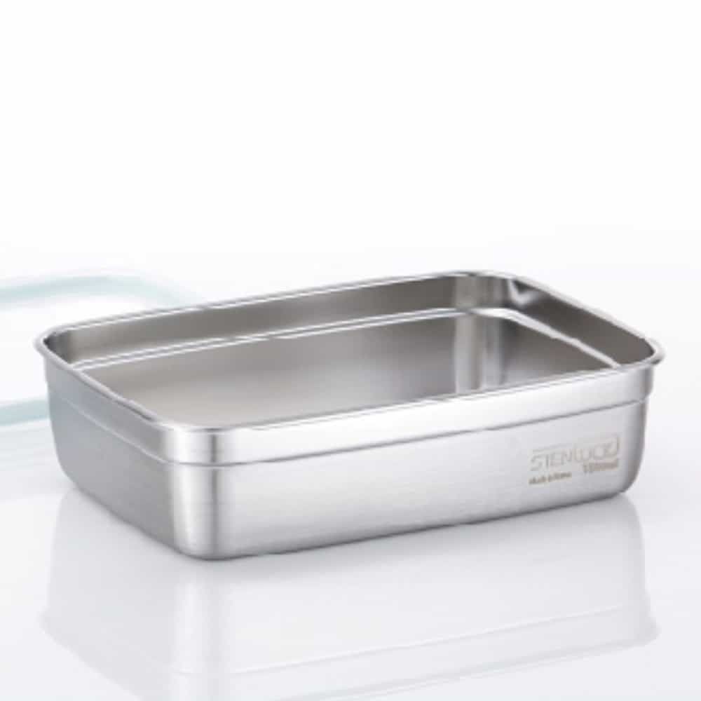직사각밀폐용기 7호 1800ml 스테인레스반찬통 스텐양념통