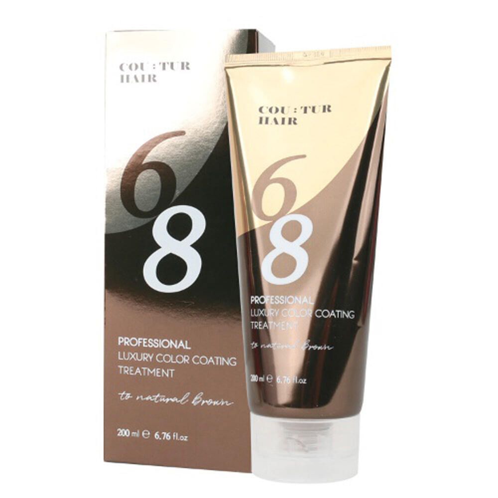바르고 헹구기만 하면 끝 염색 내추럴 브라운 200ml