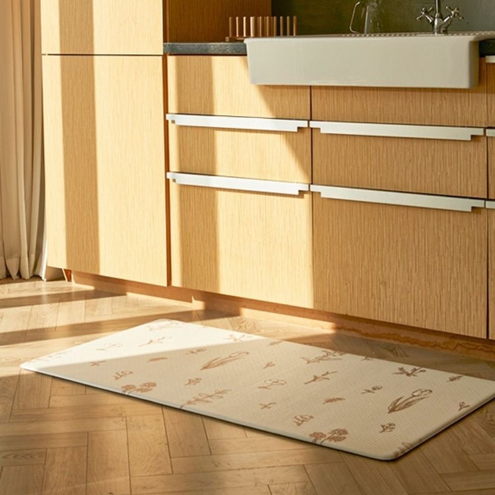 플라워 폭신폭신 주방 발매트 선택 소 45X120X1.2cm