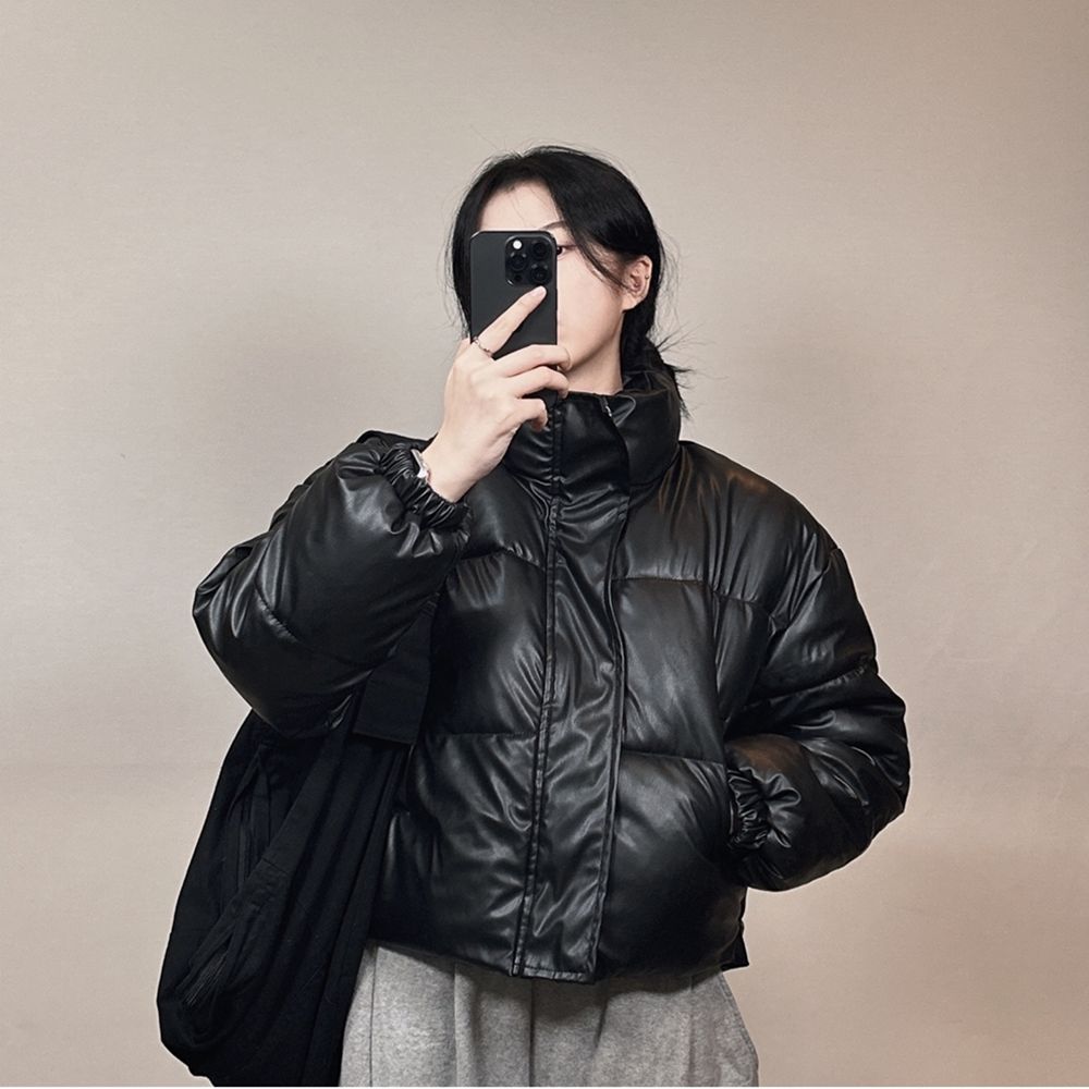 2color 아우터 무광 힙한패딩 여자패딩 레