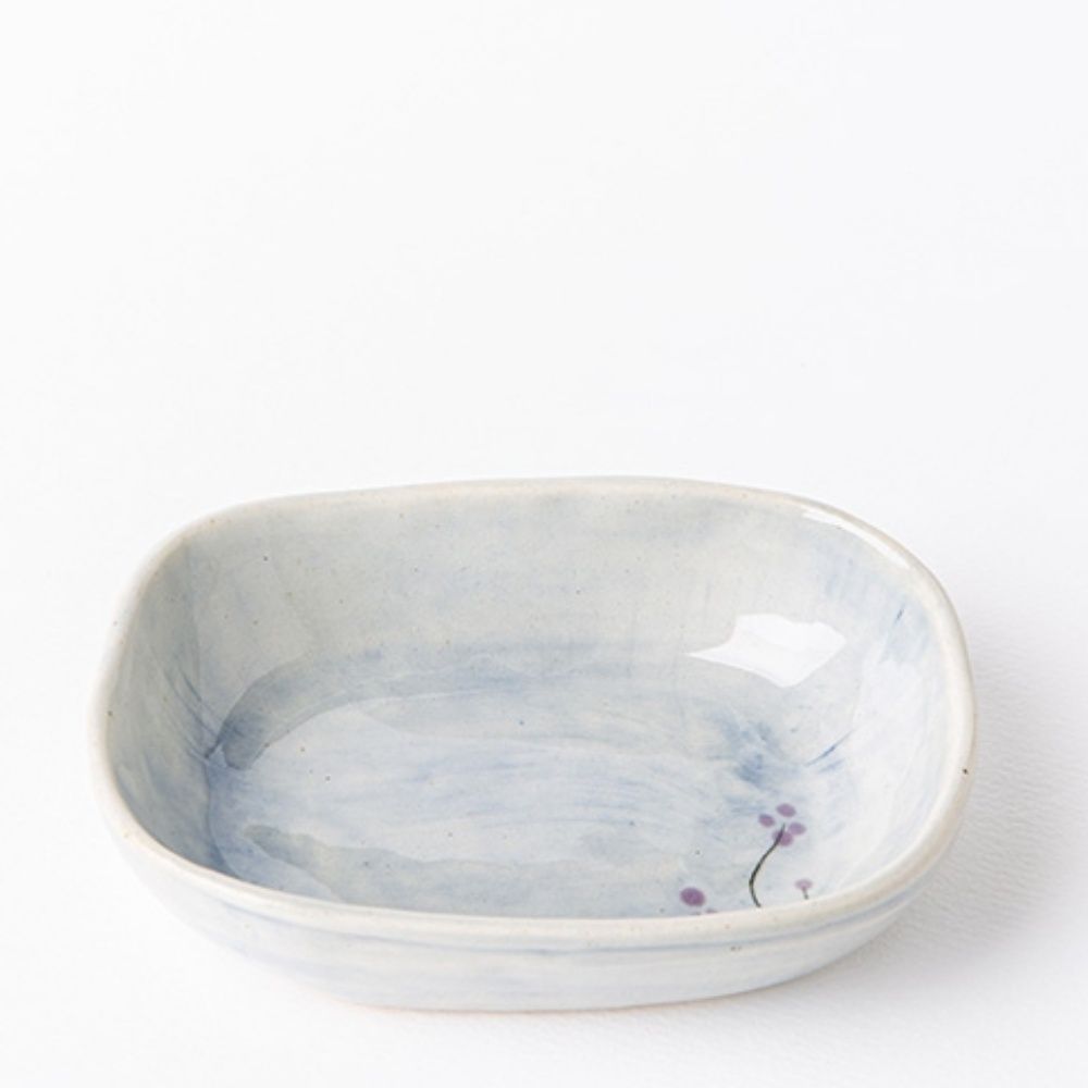 이천도자기 수묵 높은 타원 찬기 2호 13.5cm