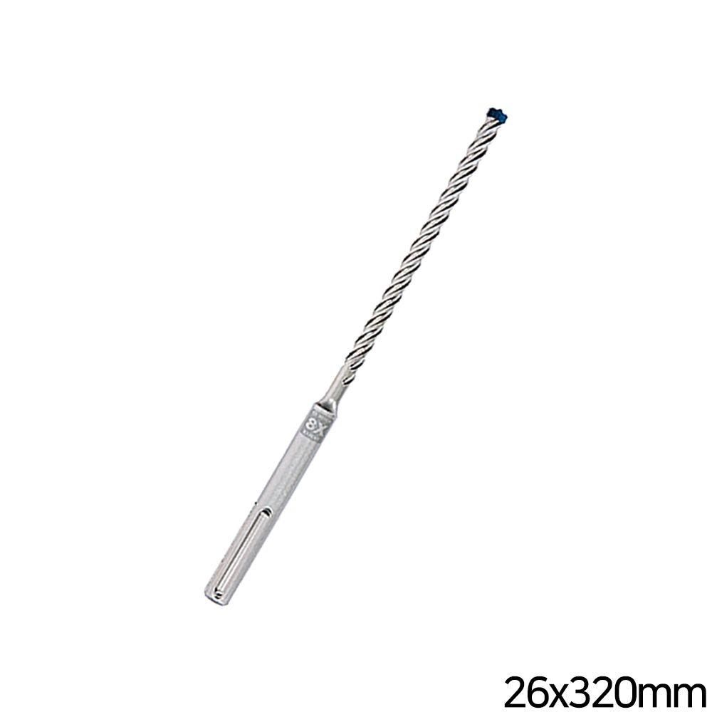 8x max 4 날 26x320mm 철근 sds 타공 햄머드릴 비트