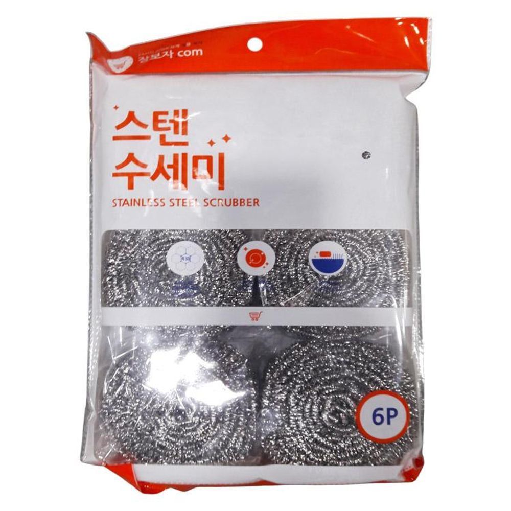 장보자 스텐 철수세미 10P(50G) 1박스(12입)