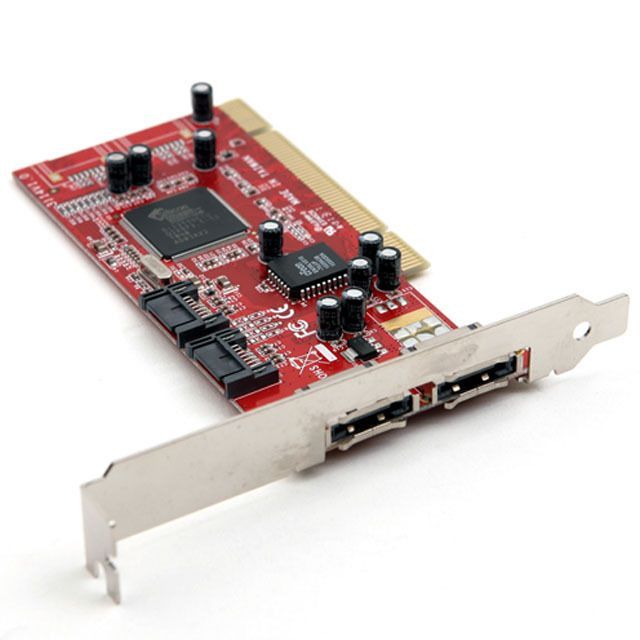 eSATA 2포트 변환 카드 PCI Express 변환 컨버 EM654