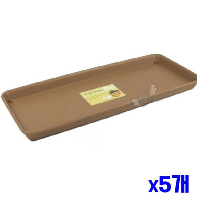 직사각 화분받침 40x16.5x2.7cm x5개 화분물받이