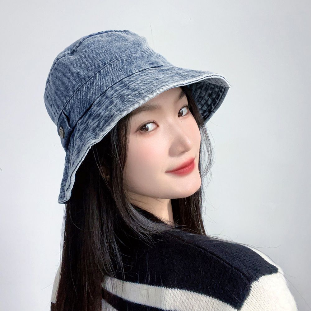 중청 데님 벙거지 캠핑 휴양지 모자