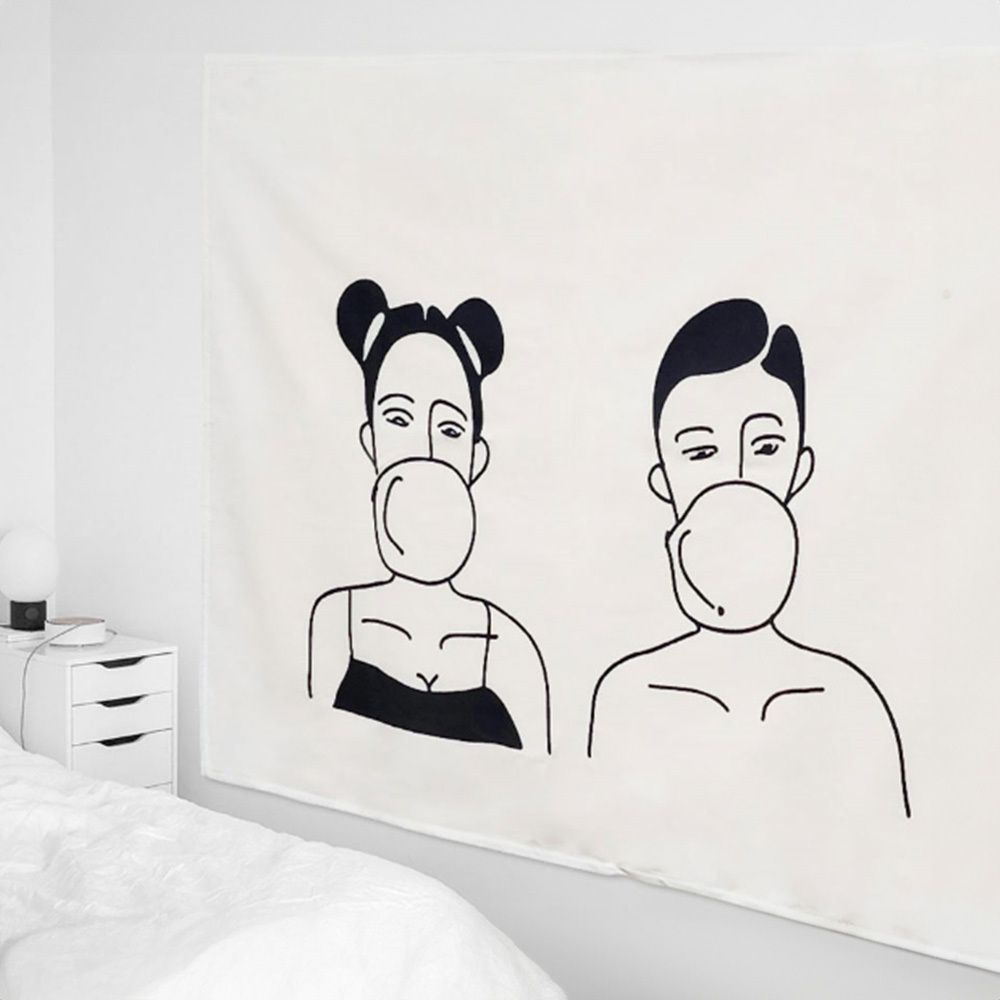 거실그림 원룸포스터 부착식 내방인테리어 패브릭