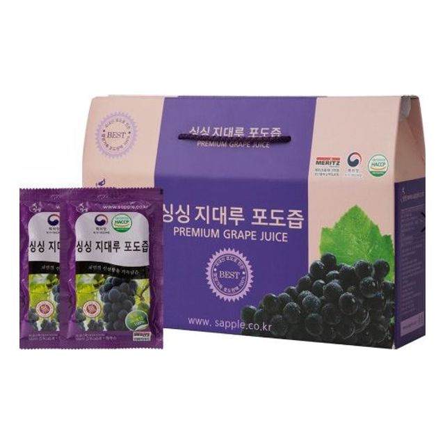 싱싱 국내산 포도즙 100ml x 30포 (1박스) - 오너클랜 오너클랜 - 싱싱 국내산 포도즙 100ml x 30포 (1박스)