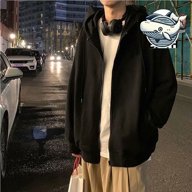 스타일리시 기모 후드 집업 남녀공용 기본