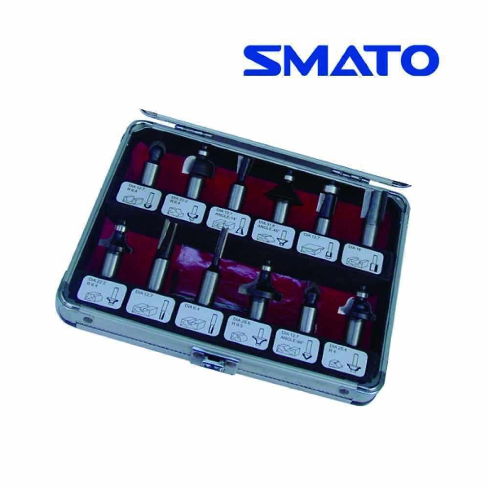 루터빗트 세트 12pcs 루터기용 비트 SM-RB1212 루터